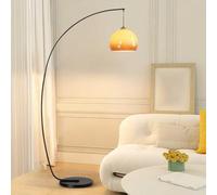 Lampada da terra ad arco da 70 pollici, lampada alta retrò, decorazione per angolo soggiorno, lampada da terra ad arco, divano, luce da lettura, lampade da terra d'atmosfera, luci verticali in vetro a