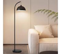 Lampada da terra ad arco Lampade da terra da lettura nere Lampada da palo alta in ferro antiruggine con base in marmo Decorazione ad angolo Luci da terra Lampada da palo moderna per sala studio Aula