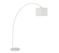 Piantana Ad Arco In Metallo Contemporanea Callisto Bianco 1 Luce E27