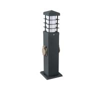 VT-8822 - Lampada da terra, E27, con 2 prese, IP44