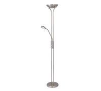 Lampada da terra Beta metallo vetro/metallo satinato colori cromo Ø25,5cm H: 181 centimetri dimmerabile