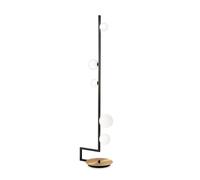 Piantana Industrial-Minimal Birds Metallo Nero 5 Luci G9 3W 3000K Luce Calda