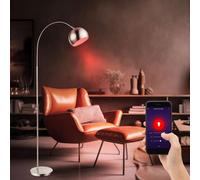 Lampada Da Terra Bogen RGB LED Smart Con App Cromata Sfera Mobile