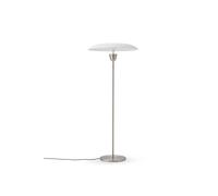 Lampada da Terra Chanterelle Ø55 Nickel/ Bianco