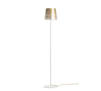 Lampada da terra con paralume in policarbonato Stampato PIXI diametro 35xh 175 cm peso 6 kg Paralume in policarbonato colore Oro Oro