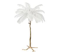 Lampada da Terra con Piume, Lampada da Terra con Piume di Struzzo Lampadine E14, Lampada da Terra Decorativa con Piume Colorate Design Moderno Lampada in Resina Luci Decorative, per Cucina, Soggiorno