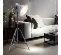 Lampada Da Terra Con Tre Piedi Altezza Regolabile Industriale H 88 Cm [EEK: Non valutato]