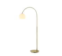 Lampada da terra 'Cynthia' colore Bianco, in Vetro ad es. Soggiorno & Sala da pranzo (1 luce, E27) di Lindby | lampada ad arco, lampada da pavimento