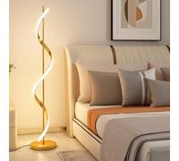 Lampada da Terra da 55'' per Soggiorno, Lampada da Terra a LED dimmerabile, lampade da Terra Moderne Regolabili a Spirale, lampade a palo Alto Lampada da Terra Minimalista