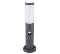 Lampada da terra da balcone SENSOR Lampada con base in acciaio inossidabile antracite DIMMERABILE in un set che include lampade a LED RGB