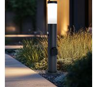 Lampada Da Terra Da Esterno Con Sensore Di Movimento E Presa LED