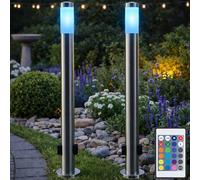 Lampada Da Terra Da Esterno Con Telecomando Dimmerabile RGB LED Set Da 2
