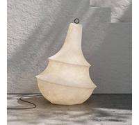 Lampada da terra da esterno Karman Lady D, altezza 89 cm, bianco, vetroresina Karman