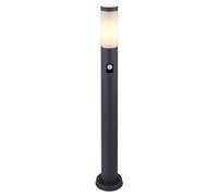 Lampada da terra da giardino lampada da giardino in acciaio inossidabile con rilevatore di movimento antracite E27 segnapasso da giardino, 3 impostazioni del sensore, 1x E27, H 80 cm
