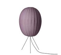Lampada da Terra da Terra Alta/ovale Made By Hand in Maglia Ø65 Borgogna