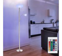 Lampada Da Terra Deckenfluter Cromata LED Con Telecomando RGB Dimmabile H 178 Cm [EEK: F]