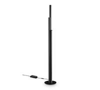 DORICA LAMPADA DA TERRA CON DIMMER LED 3000K 66W 7950 lm H.190CM NERA CANNETTATA