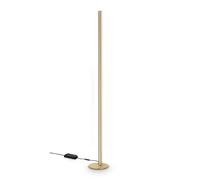 Lampada Da Terra DORICA 50W Luce Calda 3000K Ottone Ideal Lux