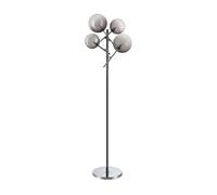 Lampada Da Terra Equinoxe 4 Luci G4 Cromo Con Dimmer Esterno Ideal Lux
