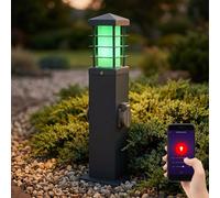Lampada Da Terra Esterno Dimmerabile Smart LED Con Presa Lampada Da Terrazza