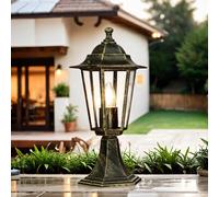 Lampada Da Terra Esterno In Alluminio 48 Cm E27 IP44 Terrazza Casa Rustica