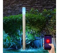 Lampada Da Terra Esterno Lampada Da Giardino Presa App Smart RGB LED H 110 Cm