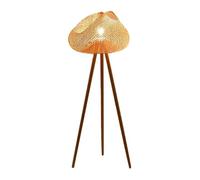 Lampada da terra giapponese in legno Tr Lampada da terra alta con interruttore a pedale Design squisito per la lettura e la decorazione domestica Illuminazione moderna del soggiorno