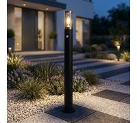 Lampada Da Terra Globo Lampione Da Giardino Esterno IP44 Rilevatore Movimento