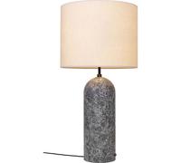 Lampada da Terra GUBI Gravity in Marmo Grigio e Paralume in Tela XL Bassa