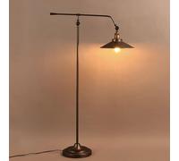 Lampada da terra in ferro industriale retrò, regolabile, regolabile, per camera da letto, pianoforte, calligrafia, divano, angolo, design placcato in metallo, versatile