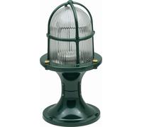 Lampada Da Terra In Ottone E Vetro E27 IP54 Alta 28 Cm Verde Per Esterni