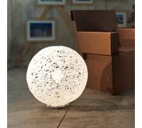 Lampada da terra in Polypropylene realizzata con materiali di riciclo RELOAD Ø 48xh 52 cm in materiale plastico termofuso riciclato Multicolor bianco Bianco