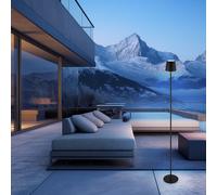 Lampada Da Terra Lampada Da Giardino LED Con Dimmer Touch Nera [EEK: F]