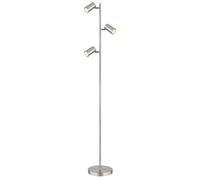 Lampada da terra lampada da terra 3 luci lampada da terra orientabile lampada da terra soggiorno moderno argento, 3 fiamme, metallo, 3x GU10, LxPxH 25x23x154 cm