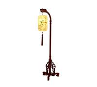 Lampada da Terra Lampada da Terra in Stile Cinese Lampada da Terra Antica Vintage con Paralume Dipinto a Mano Lampade da Terra in Legno per Camera Lampade da Terra Lampada da Terra (Color : Remote