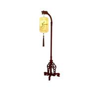 Lampada da Terra Lampada da Terra in Stile Cinese Lampada da Terra Antica Vintage con Paralume Dipinto a Mano Lampade da Terra in Legno per Camera Lampade da Terra Lampada da Terra (Color : Remote