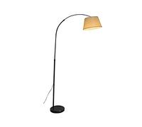 Lampada da terra Lampada da terra pesca a cento pieghe minimalista comodino for camera letto con regolazione nera e oro (esclusa la sorgente luminosa)(Nero)