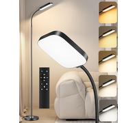 Lampada da terra LED dimmerabile 18W, 1850 lm - Lampada da terra salotto con telecomando, 3000-6500K, piantana moderna con luce regolabile, lampada da lettura