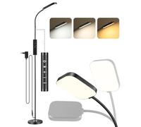 Lampada da terra LED dimmerabile 18W, 1850 lm - Lampada da terra salotto con telecomando, 3000-6500K, piantana moderna con luce regolabile, lampada da lettura