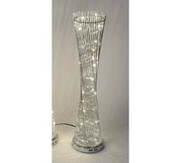 Lampada Da Terra LED DRAHT Ritorto H. 100Cm D. 25Cm Metallo Argento Formano [EEK: G]