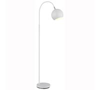 Lampada da terra LED Lampada da terra Lampada da ufficio Metallo bianco Interruttore a pedale E27 H 150 cm