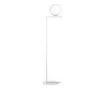 Lampada da Terra LED Moderna Lampada da terra LED ottone di lusso di metallo e piastrelle palla di vetro bianco Lampada da terra Soggiorno Bedside da letto Deco piedi le luci che illuminano Lampada d
