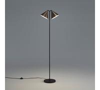 Lampada da terra metallo ferro, Moke Marrone TU