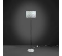 Lampada Da Terra Moderna 1 Luce Prisma In Polilux Bianco H153 Made In Italy