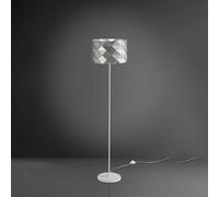 Lampada Da Terra Moderna 1 Luce Prisma In Polilux Silver H153 Made In Italy