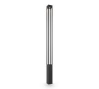 Lampada Da Terra Moderna Da Esterno Metallo Grafite Luce Led 25W Ip65