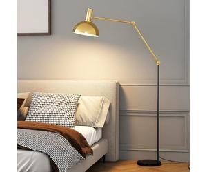 Lampada da terra moderna di lusso Bracci flessibili Lampada da terra da lettura Lampada da palo alta con 3 temperature di colore Lampada da terra in ferro antiruggine per soggiorno Camera da letto