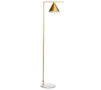 Lampada da terra moderna in metallo con base in marmo Soggiorno Studio Oro Mocal