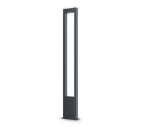 Lampada Da Terra Moderna Per Esterno Metallo Grafite Luce Led 20W Ip65