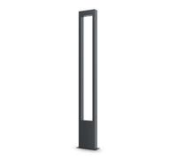 Lampada Da Terra Moderna Per Esterno Metallo Grafite Luce Led 20W Ip65